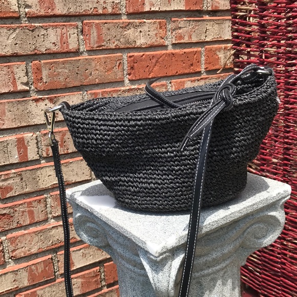 Urban Outfitters Handbags - URBAN OUTFITTERS Smoke Charcoal Gray Woven Adjustable Shoulder Purse